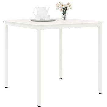 VidaXL White Bar Table, 110 cm Square, 105 cm Height