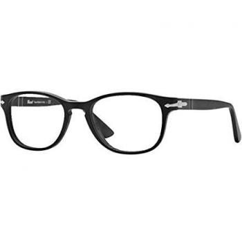 Persol Black Kunststoffgestell Brille für Herren – 53 mm