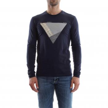 Guess Harren Damen-T-Shirt Blau Marine L