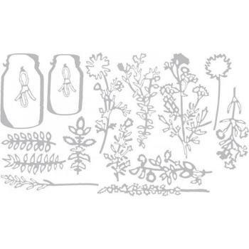 Metal Cutting Dies for Flower and Vase Designs