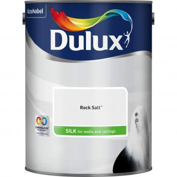 Dulux 5293118 Walls & Ceilings Silk Emulsion Paint, Rock Salt, 5 Litre