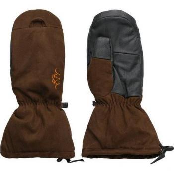 Blaser Dunkelbraune Suede Fäustlinge Marlon