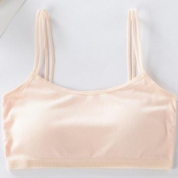 Soutien-gorge de sport en coton pour jeunes filles