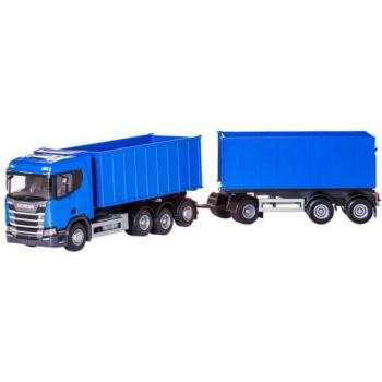 Emek Krok-lyft Lastbil Scania Blå 1:25