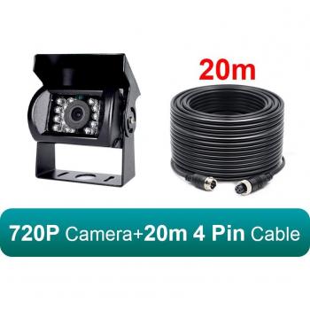 Cámara de aparcamiento con IR y cable de 10M/15M/20M para coches