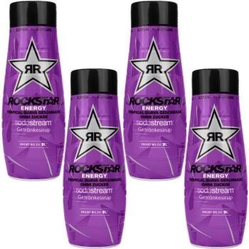 Kit sciroppo Rockstar Guava Tropical Zero per SodaStream 440ml 4 pezzi