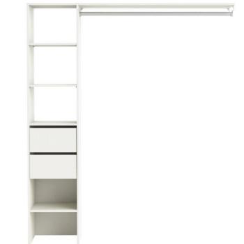 Miroytengo Vestidor Abierto Duo en Blanco Estilo Moderno
