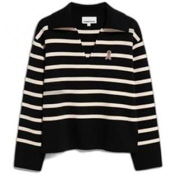 ARMEDANGELS Frejiaas Stripes – Frauenoversized Pullover aus Bio-Baumwolle