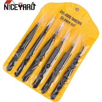 NICEYARD 6Pcs Precision Tweezers for Watch and Jewelry Repair