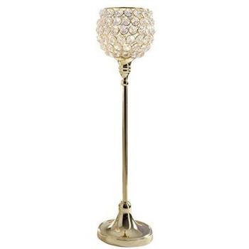 Kristall Teelichthalter Marie L in Gold