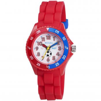 Tikkers Boys' Red Rubber Strap Watch