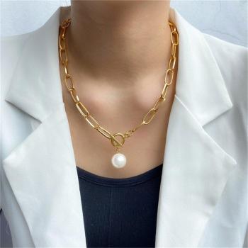 Imitation Pearl Wedding Choker Necklace