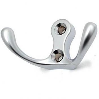 Bathroom Coat Rack – 6‑Pack Double Hook, Aluminum