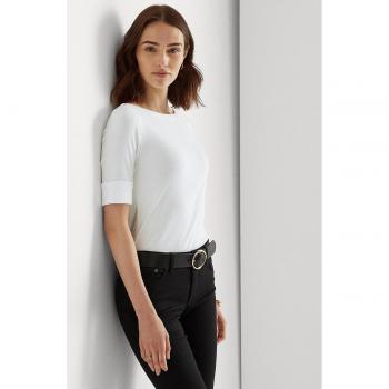 LAUREN RALPH LAUREN T-shirt collo a barchetta a maniche corte