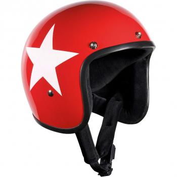 Casque rouge jet Bandit Jet Star taille XL