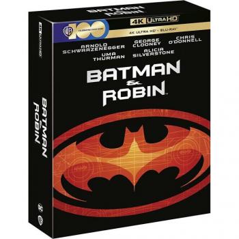 Batman & Robin (Édition Collectors Ultime – Steelbook Boxset avec Affiche, Cartes de Lobby, Cartes Photo et Cartes Personnage) [Ultra HD] Ed. Limitée, Affiche, Steelbook, Set en Boîte, Import UK