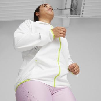 Chaqueta con capucha Puma Run Ultraweave para correr en blanco