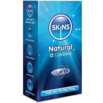 Skins Natural Ultra-Clear Condoms 12 Pack