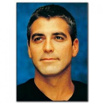 Tête décorative George Clooney en bois – Artopweb EC18563
