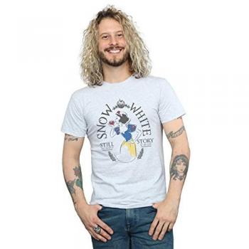 Disney Princess Men's Snow White T-Shirt L Grey