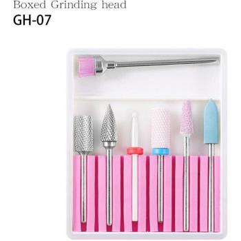 Rainbow Tungsten Carbide Nail Drill Bits Set