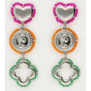 Boucles d'oreilles en argent cœur et perles My Jewellery Femme