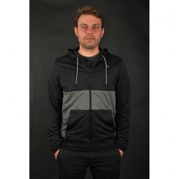 Hurley Herren‑Kapuzen‑Jacke: Dri‑Fit, Disperse, Blocked Zip Design