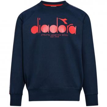 Diadora Sport Damen 502174029 Crew‑Sweatshirt – Blau Profondo (S) – Damen