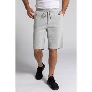 Bermuda di felpa JAY-PI, cintura elastica, tre tasche, Uomo, Grigio, Taglia: L, Cotone