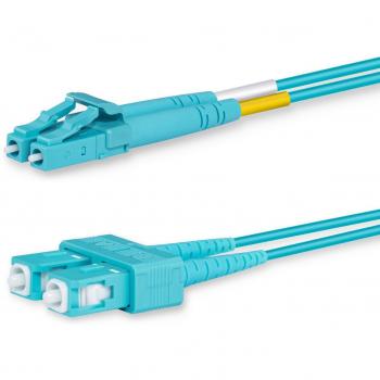 Cavo Ottico Multimodale 1m 2x LC 2x SC OM3 Colore Acqua