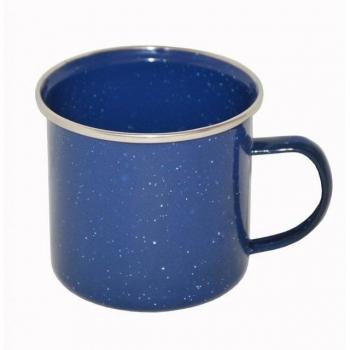 Robuste Emaille Tasse Blau