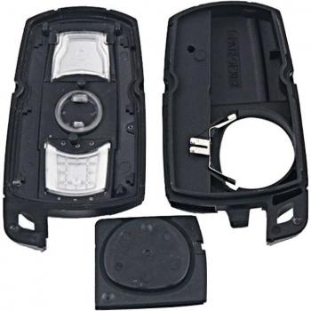 Coque de clé intelligente noire 3 boutons pour série 3 5 X5