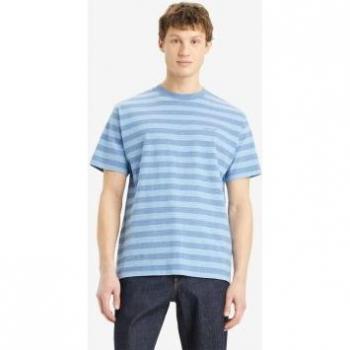 T-Shirt Levi's Vintage Red Tab A Maniche Corte Blu Strisce Bardo XL