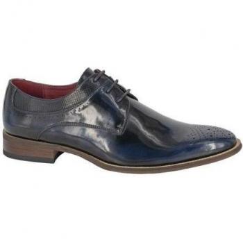 Chaussures en cuir brunie Goor pour hommes