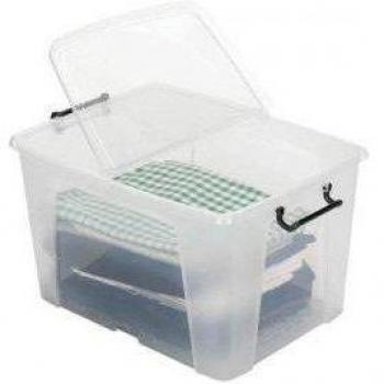 StoraTech 65 Litre Clip-On Folding Lid Storage Box