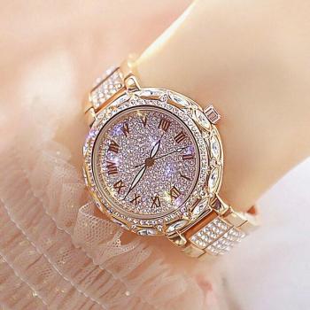 Horloge Femme Acier Inoxydable avec Strass