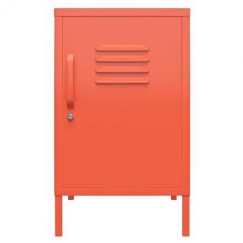 Novogratz Cache 27.14 Orange Metal Locker Table