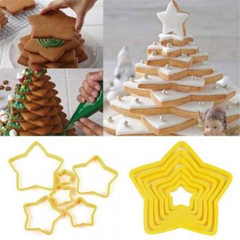 Christmas Tree Fondant Cutter Set