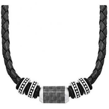 Bague cervicale masculine S. Oliver 2026107 en acier brun