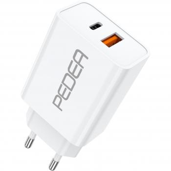 Pedea Dual (20 W, Power Delivery), USB Ladegerät, Weiss