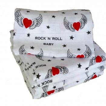 Pañales de muletón (80/80, 5 unidades) Babymajawelt Rock-nRoll