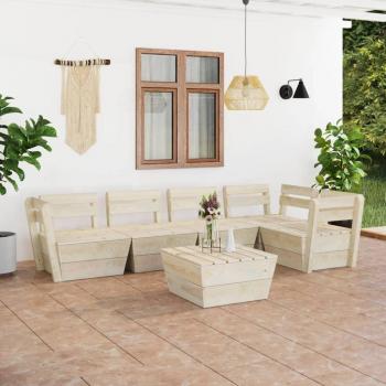 Sofá Modular Jardín Palet Abeto VidaXL