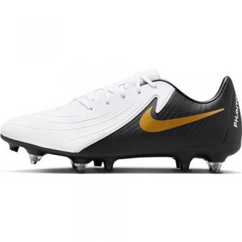 Nike Phantom GX II Academy Soft Ground Soccer Cleats White/Black/Gold 7 M