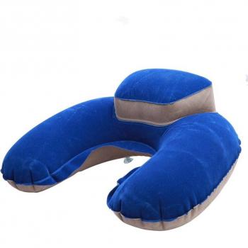 Folding Inflatable Neck Pillow for Office and Travel