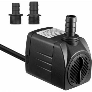 B‑KZQ pompe à eau submersible 1500 L/h – 25 W, ultra silencieuse, 5 ft d’alimentation, 2 buses
