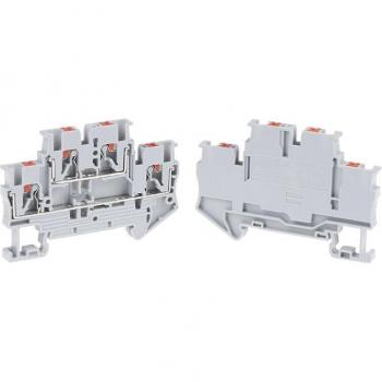 5pcs PTTB-2.5 Spring Connection Terminal Strips Grey