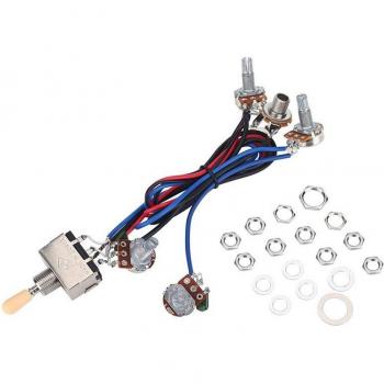 Abuo-lp Kit de pastillas y cableado para guitarra eléctrica, incluye potenciómetros 500K y conector para humbucker doble Les Paul