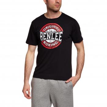 T-shirt Benlee manica corta logo boxe nero bianco rosso