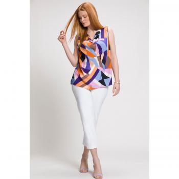 Top smanicato arancione, Donna, Taglia: 56/58, Viscosa