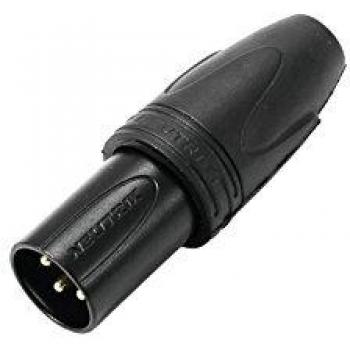 NEUTRIK NC3MXX-HD-B-D 3-pole XLR male plug